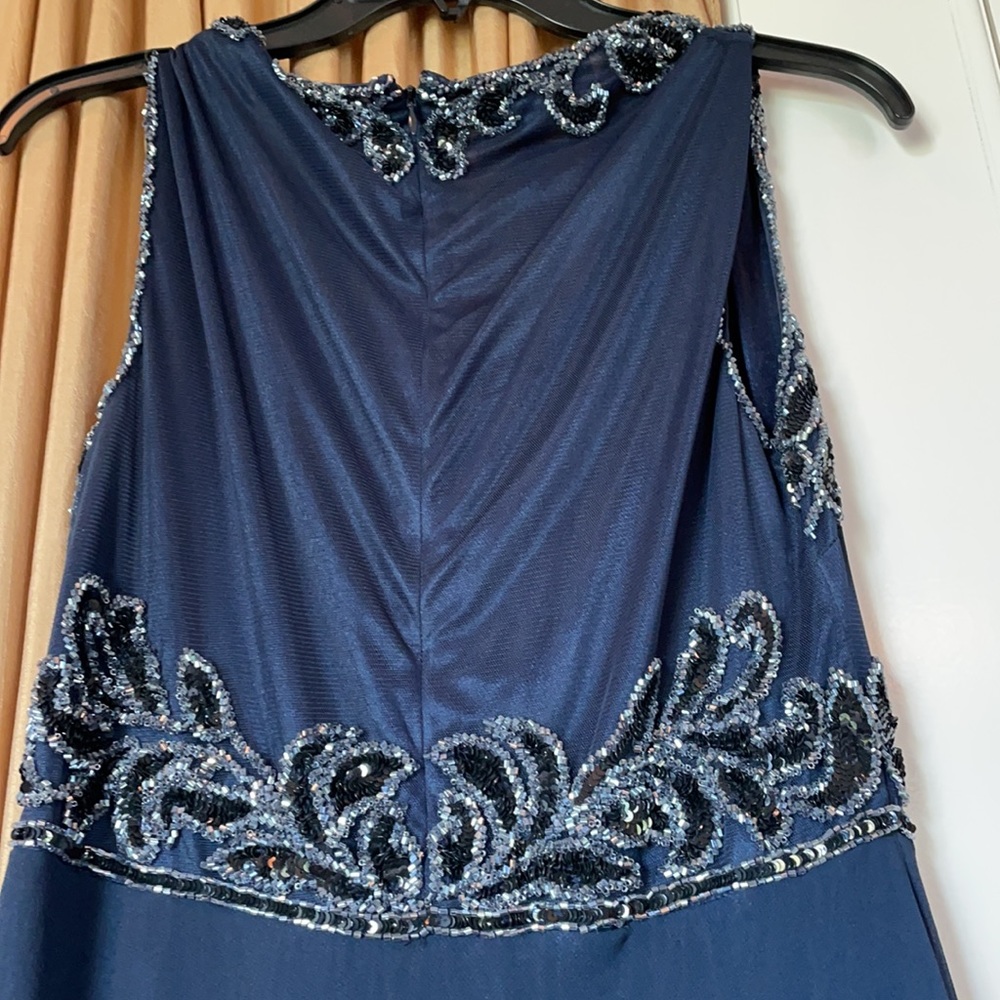 JKARA navy beaded formal gown - Picture 4 of 10